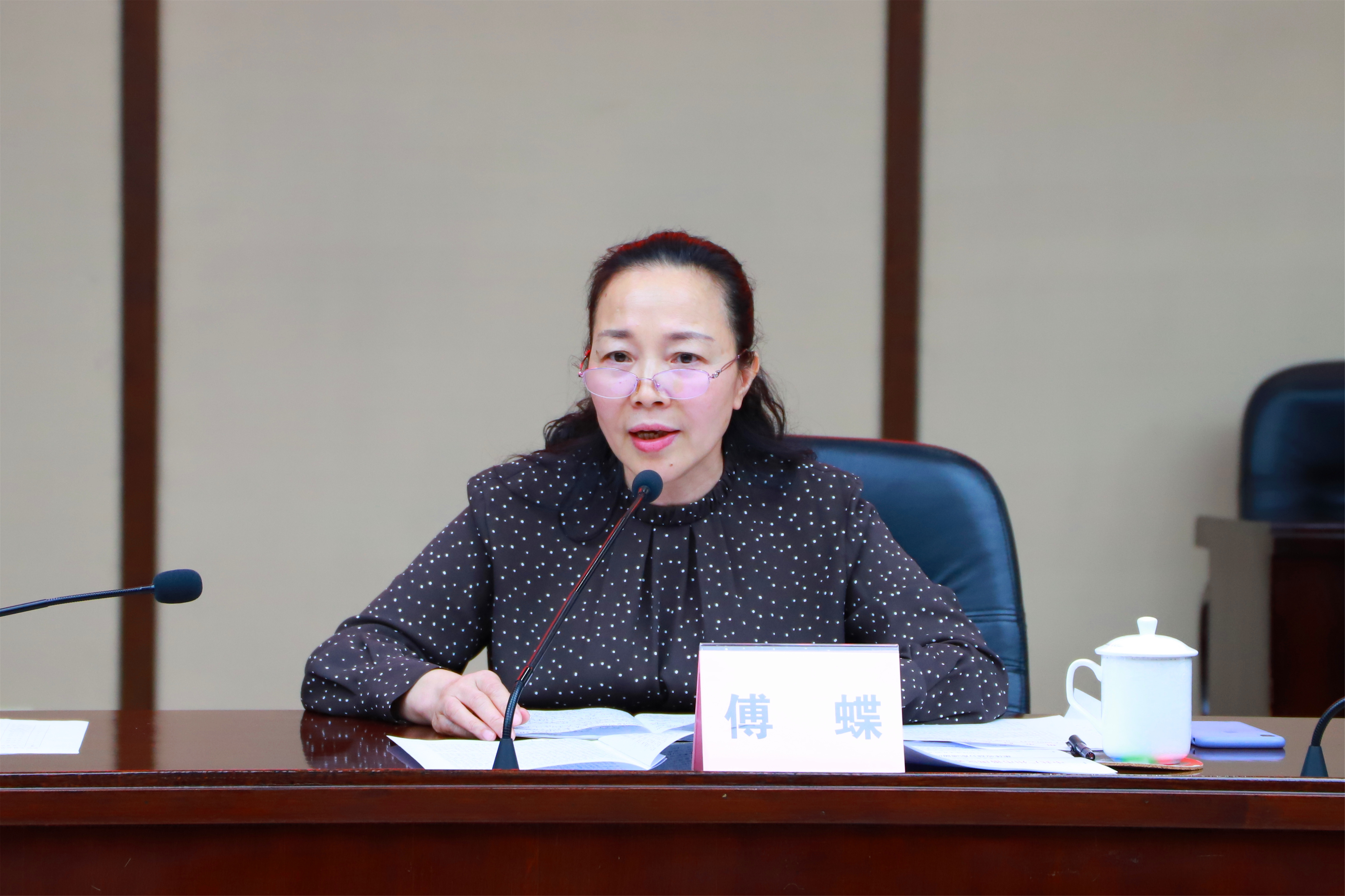 市婦聯(lián)副主席傅蝶講話.JPG